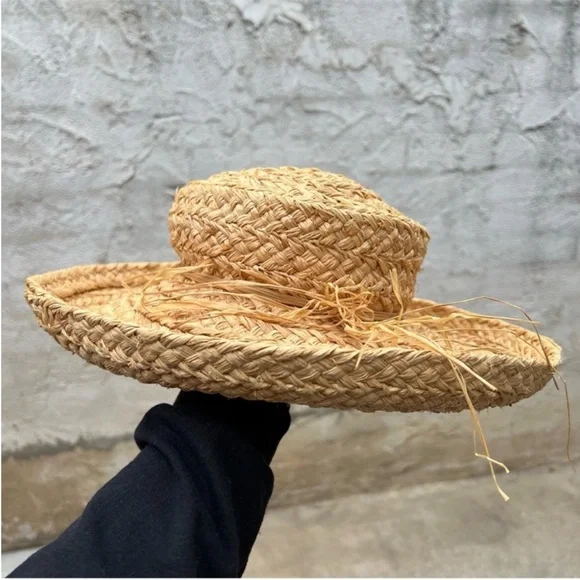 HELEN KAMINSKI Neutral Raffia Handmade In Madagascar Hat Natural display picture 3